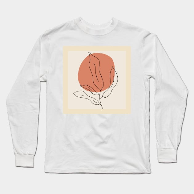 sprout line art Long Sleeve T-Shirt by NJORDUR